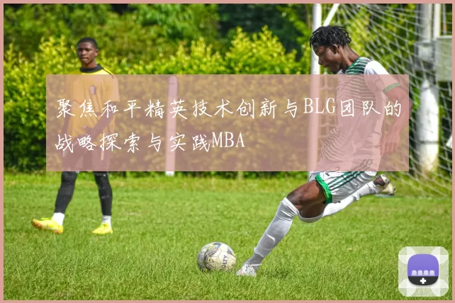 聚焦和平精英技术创新与BLG团队的战略探索与实践MBA